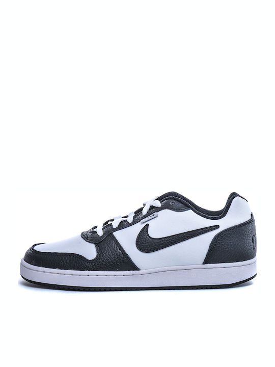 nike ebernon low black and white