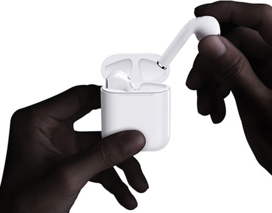 i9S-TWS Earbud Bluetooth Handsfree Ακουστικά με Θήκη Φόρτισης Λευκά