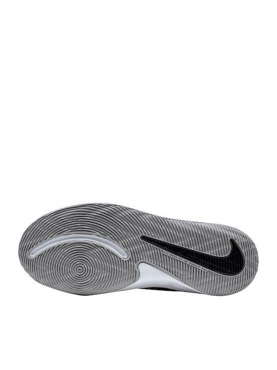 Hustle Hustle 9 Kids Sports Shoes Basketball with Laces Black / Metalic Silver