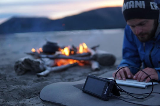 Sandberg Outdoor Ηλιακό Power Bank 24000mAh με 2 Θύρες USB-A και Θύρα USB-C Quick Charge 3.0 Μαύρο