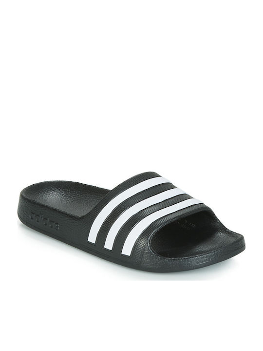Kids' Slides Black Adilette Aqua