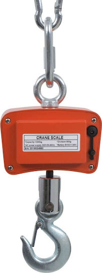 vidaXL Electronic Professional Hanging Scale with Weighing Capacity of 1000kg and Division 500gr