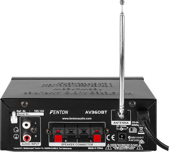 Fenton AV360BT Τελικός Ενισχυτής Hi-Fi Stereo 103.144 Μαύρος
