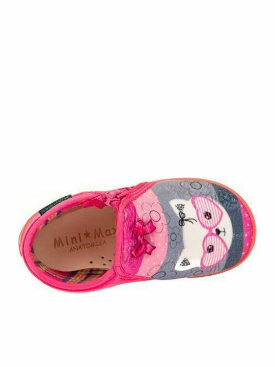 Mini Max Anatomic Kids Slipper Ankle Boot Fuchsia Sun Miau