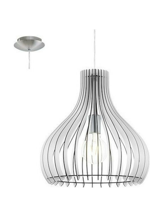 Eglo Tindori Pendant Light Single-Light for Socket E27 Silver