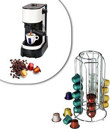 General Trade MWS1664 Metal Capsule Holder for 30 Nespresso Pods 12.5x12.5x12.5cm