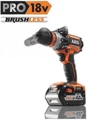 AEG Tools BSB 18CBL LI-402C Κρουστικό Δραπανοκατσάβιδο Μπαταρίας Brushless 18V 2x4Ah