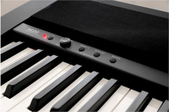 Korg Elektrisch Bühne Klavier XE20 Set mit 88 Gewichtet Tasten Eingebaute Lautsprecher und Anschluss an Kopfhörer und Computer Schwarz