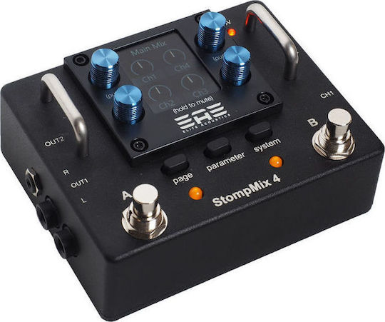 Elite Acoustics Stompmix X4 Πετάλι Mixer Compressor Ηλεκτροακουστικών Οργάνων