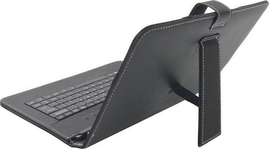 Esperanza EK125 Flip Cover mit Tastatur Englisch US Schwarz (Universal 9-10,1 Zoll)