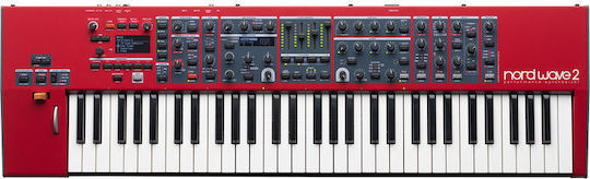 Nord Synthesizer Clavia Wave 2 with 61 Dynamic Keys Red