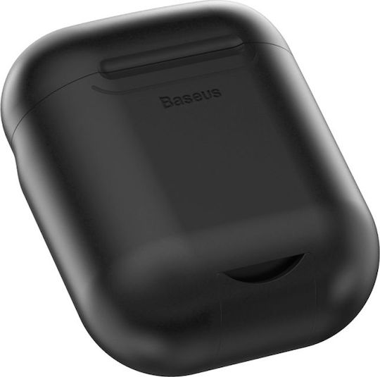 Baseus Anti-dust Wireless Charger Θήκη Σιλικόνης σε Μαύρο χρώμα για Apple AirPods