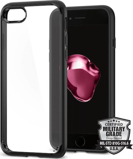 Spigen Ultra Hybrid 2 Umschlag Rückseite Kunststoff 2mm Schwarz (iPhone SE 2022/2020/8/7)