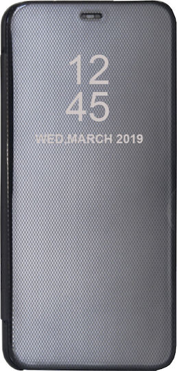 Hurtel Clear View Книга Пластмаса Черен (Galaxy A50)