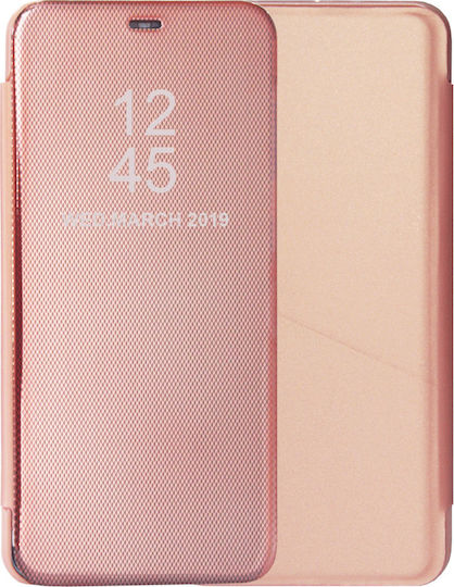Hurtel Clear View Book Πλαστικό Ροζ (Galaxy A70)