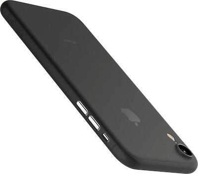 Spigen AirSkin Silicone Back Cover Black (iPhone XR)