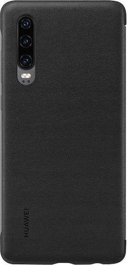 Huawei SMART VIEW Buchen Sie Synthetisches Leder Schwarz (Huawei P30)