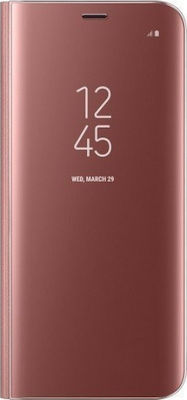 Hurtel Clear View Buchen Sie Kunststoff Rose Gold (Galaxy A20e)