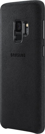 Samsung Alcantara Cover Задна корица Пластмаса Черен (Galaxy S9)