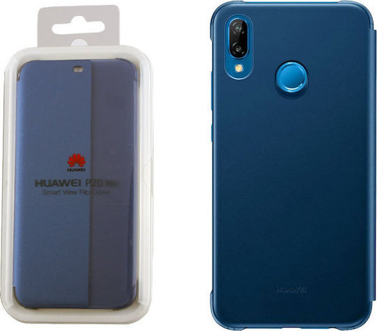 Huawei Smart View Book Δερματίνης Navy Μπλε (Huawei P20 Lite)