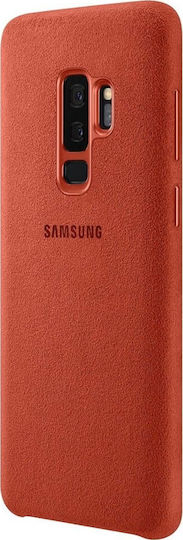 Samsung Alcantara Cover Coperta din spate Plastic Roșu (Galaxy S9+)