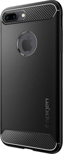 Spigen Rugged Armor Back Cover Σιλικόνης Μαύρο (iPhone 8/7 Plus)