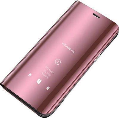 Hurtel Clear View Plastic Book Rose Gold (Redmi 7A)