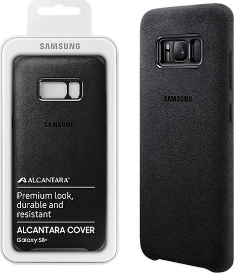 Samsung Alcantara Cover Back Cover Plastic Black (Galaxy S8+)