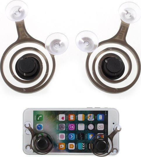 Mobile Gaming Triggers Dual Stick Joystick in Black color