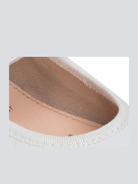 Kids Anatomic Ballerinas Plie with Hoop & Loop Closure White