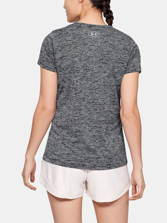 Women's T-shirt Black/Metallic Silver