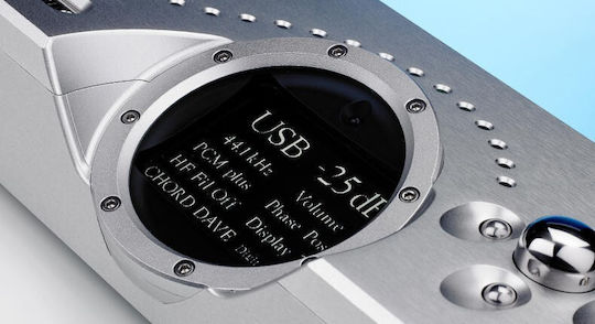 Chord Electronics Dave Silver Schreibtisch Digital Kopfhörerverstärker Einkanalig mit DAC, USB und Jack 6.3mm