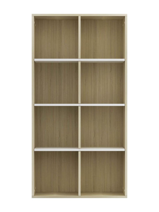 Bookcase Beige 66x30x130cm