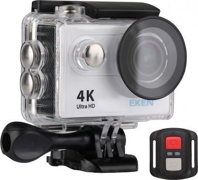 Eken H9R Action 4K Ultra HD Camera Waterpoof with Case Wi-Fi Connected with Display 2" Silver