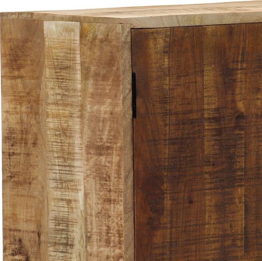 Chest of Drawers of Solid Wood with 3 Drawers 88x30x73cm