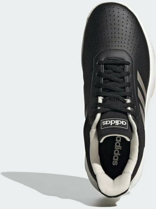 adidas Core Linear Courtsmash Women's Tennis Shoes for All Courts Core Black / Platinum Metallic / Linen