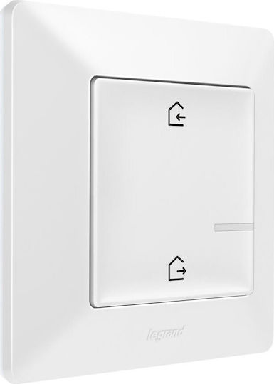Legrand Valena Life Wall-mounted Electrical Wall Switch Commands Single with White Frame