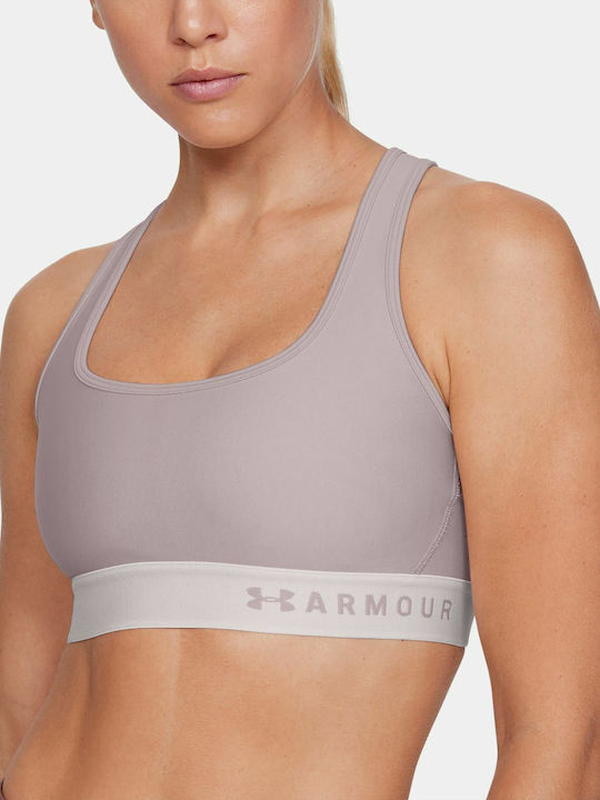 Under Armour Mid Crossback Women's Sports Bra without Padding Pink