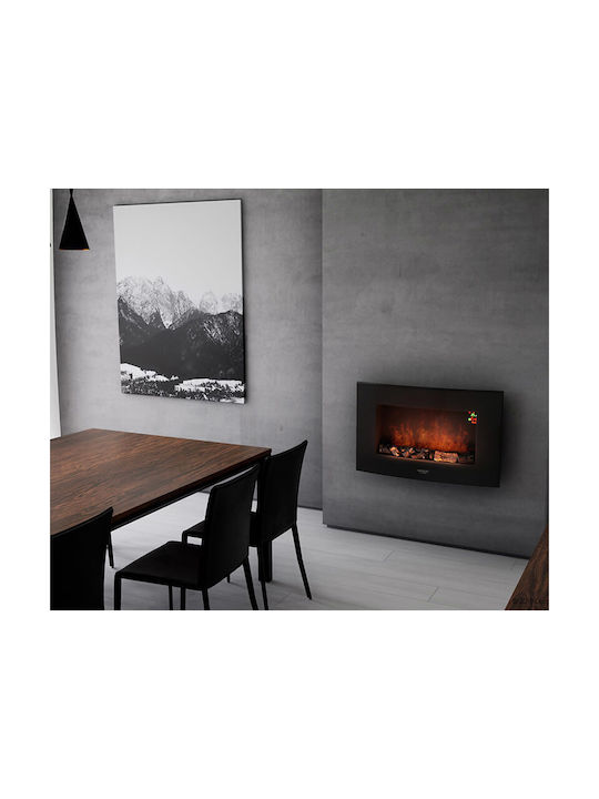 Cecotec Ready Warm 3500 Montat pe perete Șemineu electric 2000W 60x21cm Negru