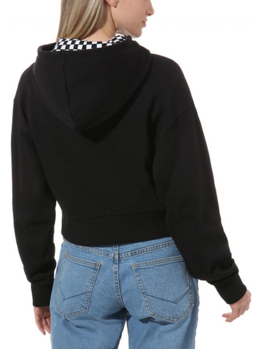 Vans Straightened Out Women's Cropped Hooded Sweatshirt Black