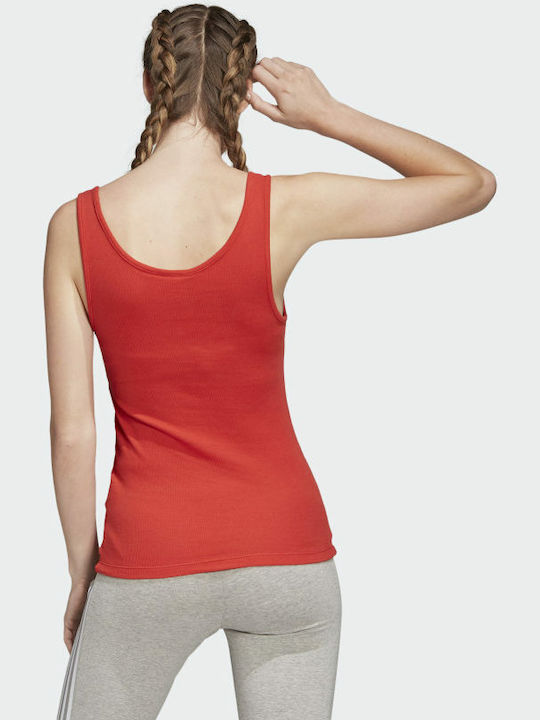 Adidas Femeie Sport Bumbac Bluză Fără mâneci Roșie