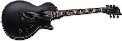 ESP LTD EC-256 Chitară Electrică cu Forma Les Paul și Configurație de Pickup-uri HH Black Satin