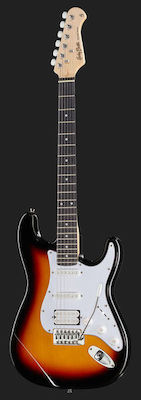 Harley Benton ST-20HSS Ηλεκτρική Κιθάρα 6 Χορδών με Ταστιέρα Roseacer και Σχήμα ST Style 3-Tone Sunburst
