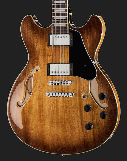 Ibanez Ηλεκτρική Κιθάρα Semiacoustic με HH Διάταξη Μαγνητών Tobacco Brown
