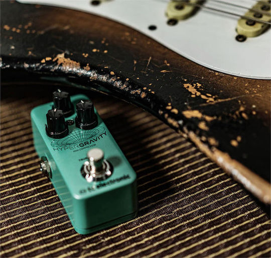 TC Electronic Hypergravity Mini Pedals Effect Compressor Electric Guitar and Electric Bass