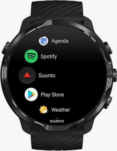 Suunto 7 50мм Водоустойчив Смарт часовник с Пулсомер (Black Lime)