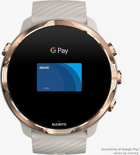 Suunto 7 50mm Αδιάβροχο Smartwatch με Παλμογράφο (Sandstone Rosegold)