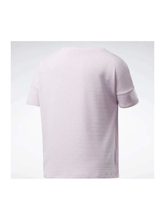 Perforated Γυναικείο T-shirt Ροζ