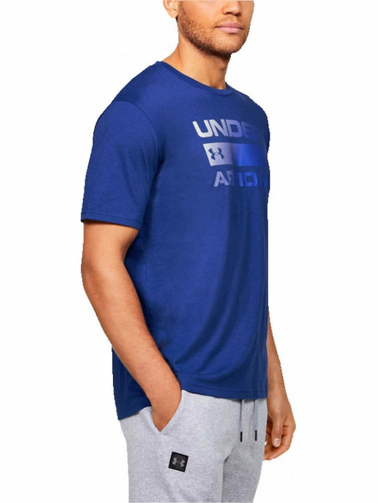 Under Armour Team Issue Wordmark Tricou sportiv pentru bărbați cu mâneci scurte Albastru