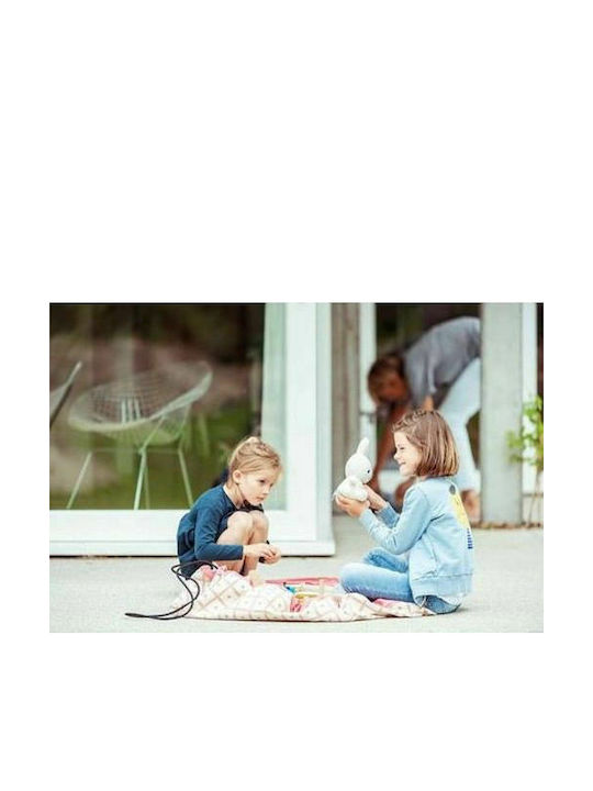 Play&go Saltea de Joacă pentru Copii din Țesătură Geo Roz 140x140cm 1buc